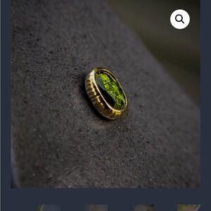 New stunning Highnoon Handmade threaded end w green tourmaline in yg🍬🍬 🍬